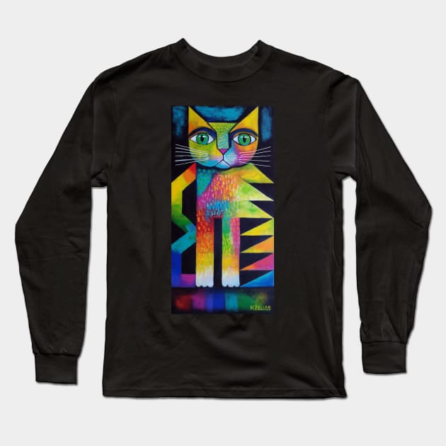 Sour Puss 2 Long Sleeve T-Shirt by karincharlotte